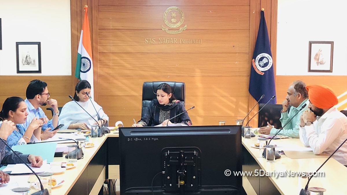 Komal Mittal, DC Mohali, Deputy Commissioner Mohali, SAS Nagar, SAS Nagar Mohali, Mohali, Sahibzada Ajit Singh Nagar
