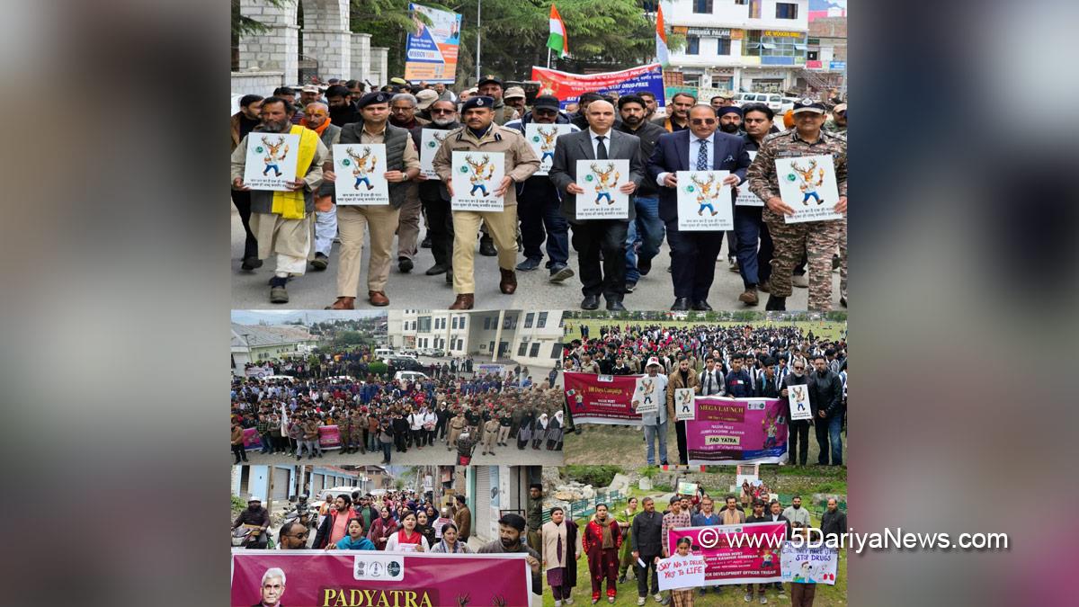 Pankaj Kumar Sharma, Kishtwar, DC Kishtwar, Deputy Commissioner Kishtwar, Nasha Mukt Jammu Kashmir Abhiyan