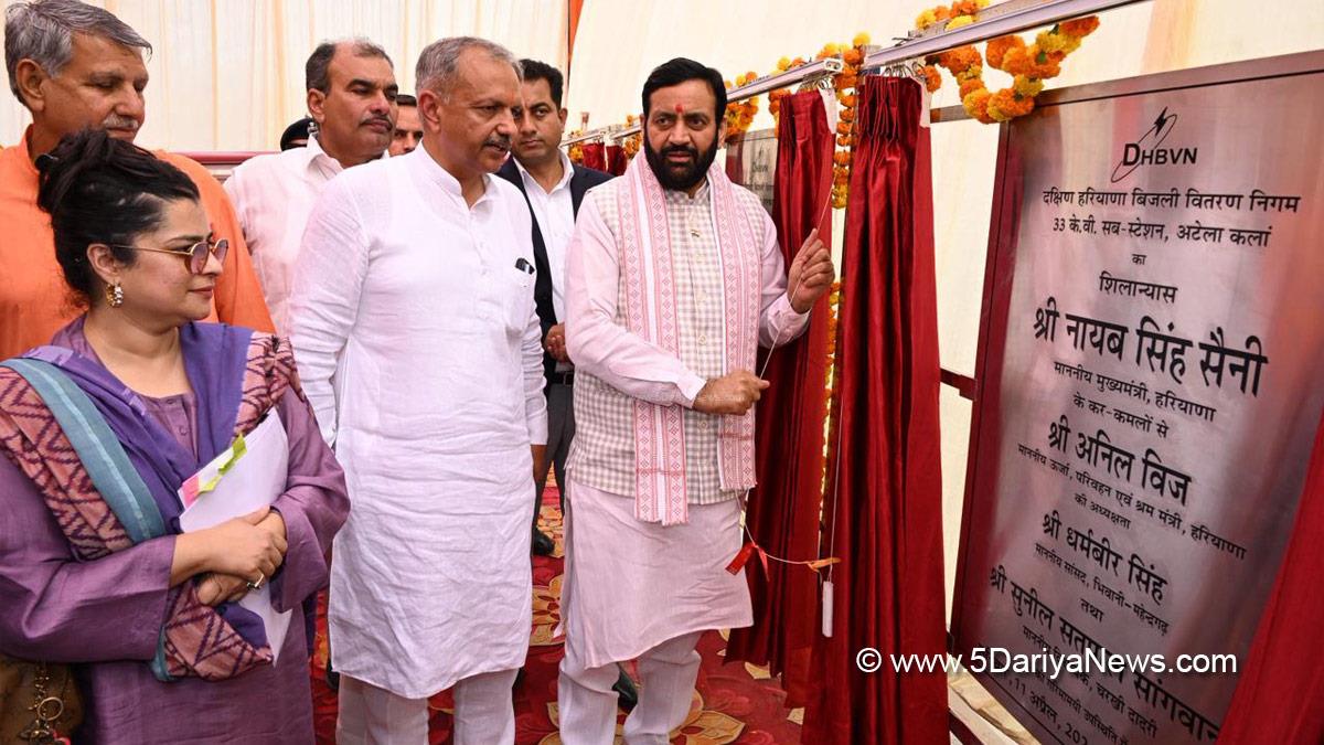Nayab Singh Saini, Haryana, Haryana Chief Minister, Chief Minister of Haryana, BJP Haryana, Charkhi Dadri, Shruti Choudhary, Shruti Choudhry