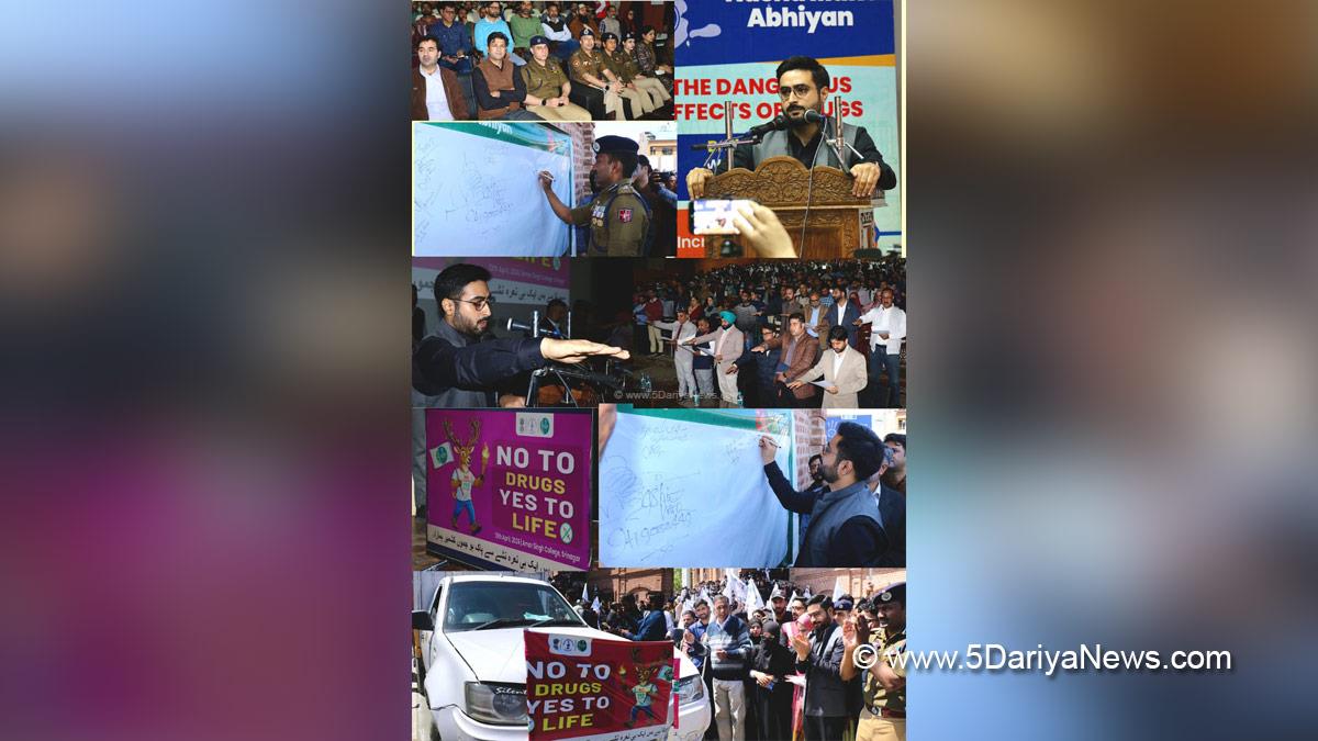 Akshay Labroo, Srinagar, Deputy Commissioner Srinagar, Dr Sandeep Chakraborty, Nasha Mukt Jammu and Kashmir, Nasha Mukt Srinagar