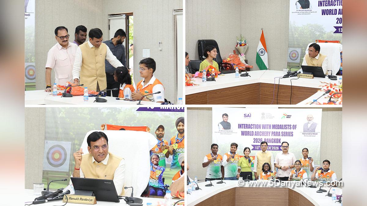 Mansukh Mandaviya, Dr Mansukh Mandaviya, BJP, Bharatiya Janata Party, Bangkok 2026 World Archery Para Series