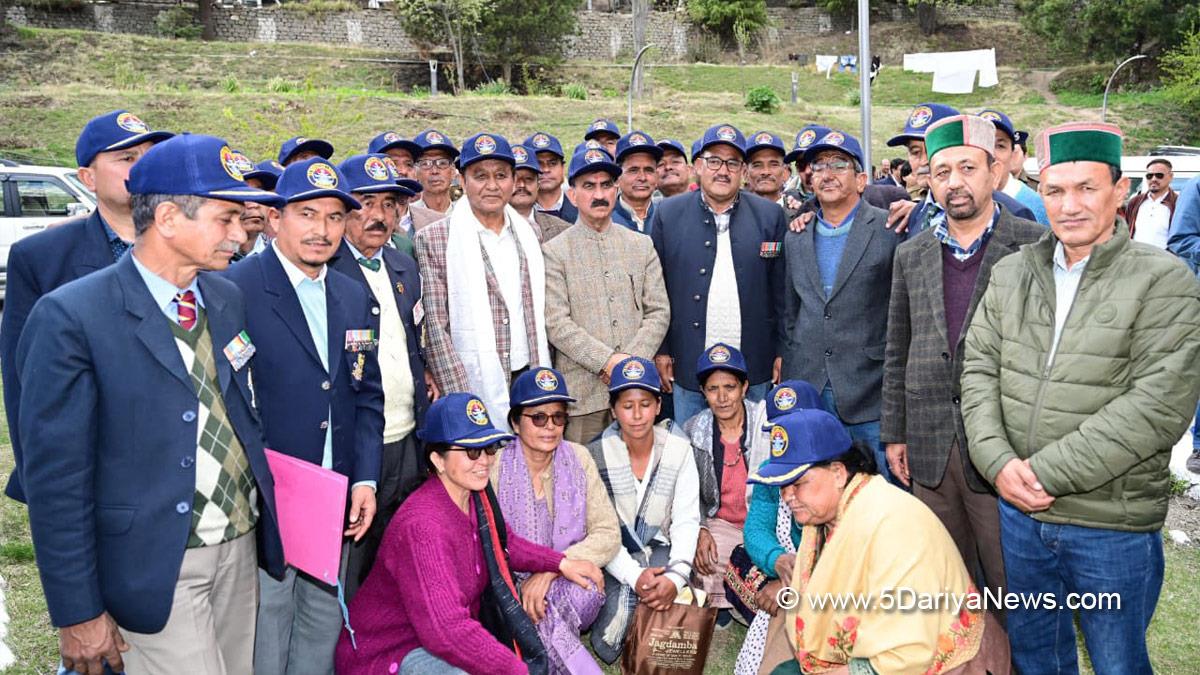 Sukhvinder Singh Sukhu, Thakur Sukhvinder Singh Sukhu, Himachal Pradesh, Himachal, Himachal Congress, Chief Minister of Himachal Pradesh, Kinnaur