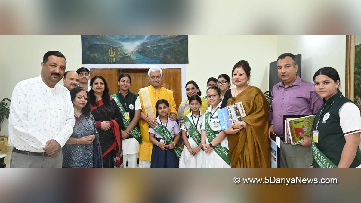 Manoj Sinha, Lieutenant Governor JK, Raj Bhavan, Dr Ritu Singh, Delhi Public School Jammu, DPS Jammu