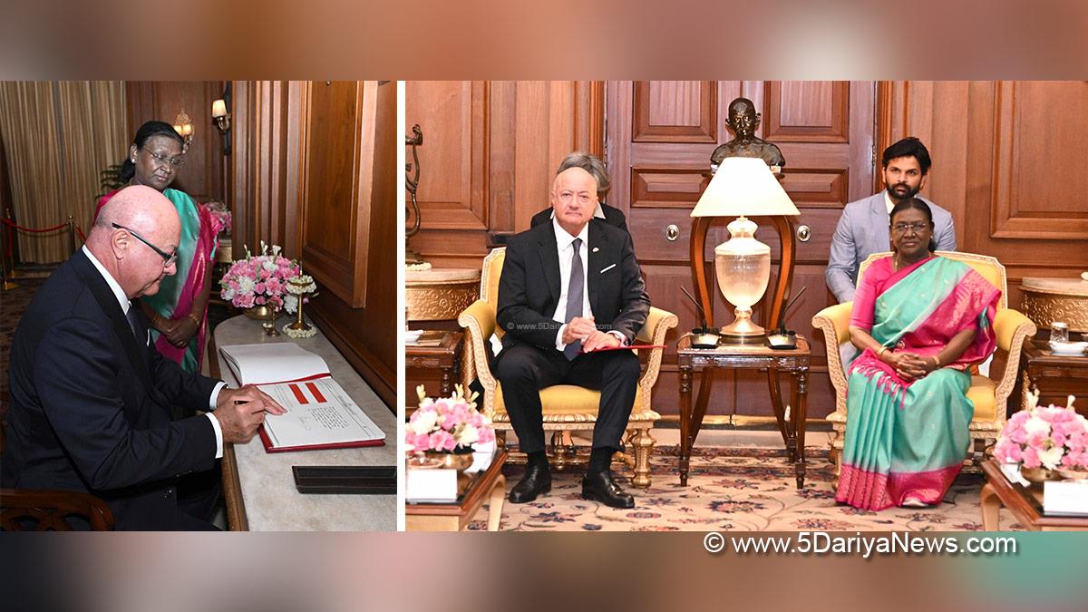 Droupadi Murmu, President of India, President, Indian President, Rashtrapati, Christian Stocker