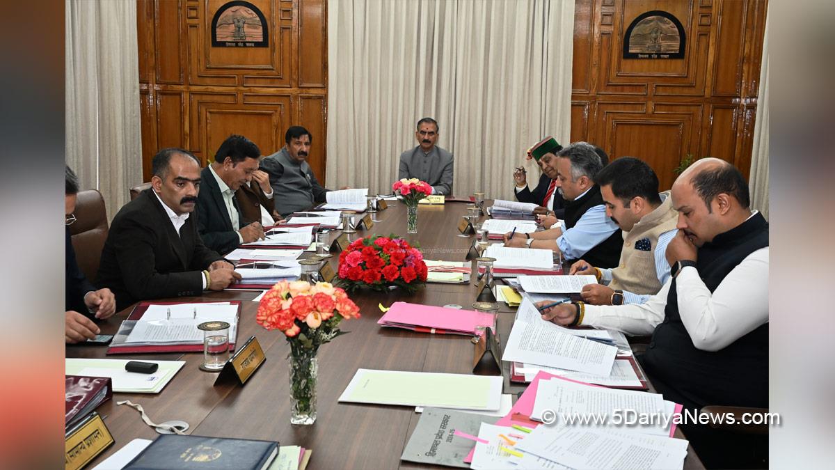 Sukhvinder Singh Sukhu, Thakur Sukhvinder Singh Sukhu, Himachal Pradesh, Himachal, Congress, Indian National Congress, Himachal Congress, Shimla, Chief Minister of Himachal Pradesh, Cabinet Decisions Himachal