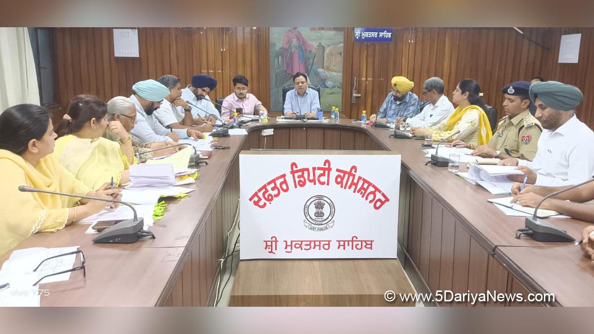 Amit Kumar Panchal, DC Sri Mukatsar Sahib, Sri Mukatsar Sahib, Deputy Commissioner Sri Mukatsar Sahib
