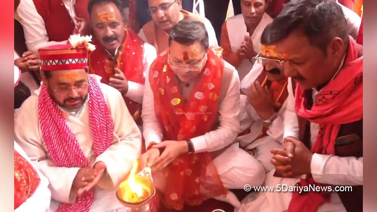 Pushkar Singh Dhami, Chief Minister of Uttarakhand, BJP Uttarakhand, Uttarakhand, Gangotri, Gangotri Dham