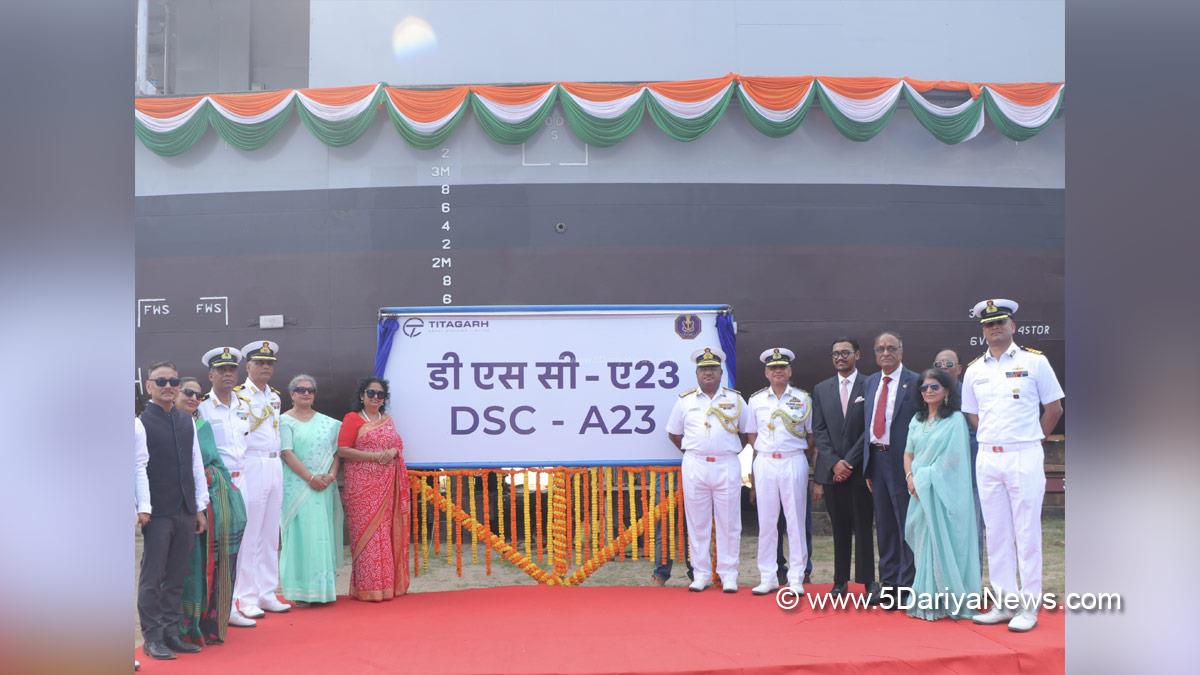 Military, Indian Navy, Vice Admiral B Sivakumar, Diving Support Craft, DSC, Titagarh Rail Systems Limited, TRSL, Kolkata