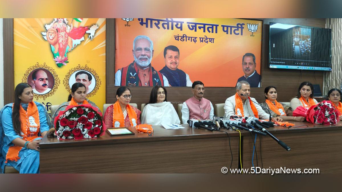 Sanjay Seth, Bharatiya Janata Party, BJP, Jatinder Pal Malhotra, BJP Chandigarh, Nari Shakti Vandan Adhiniyam