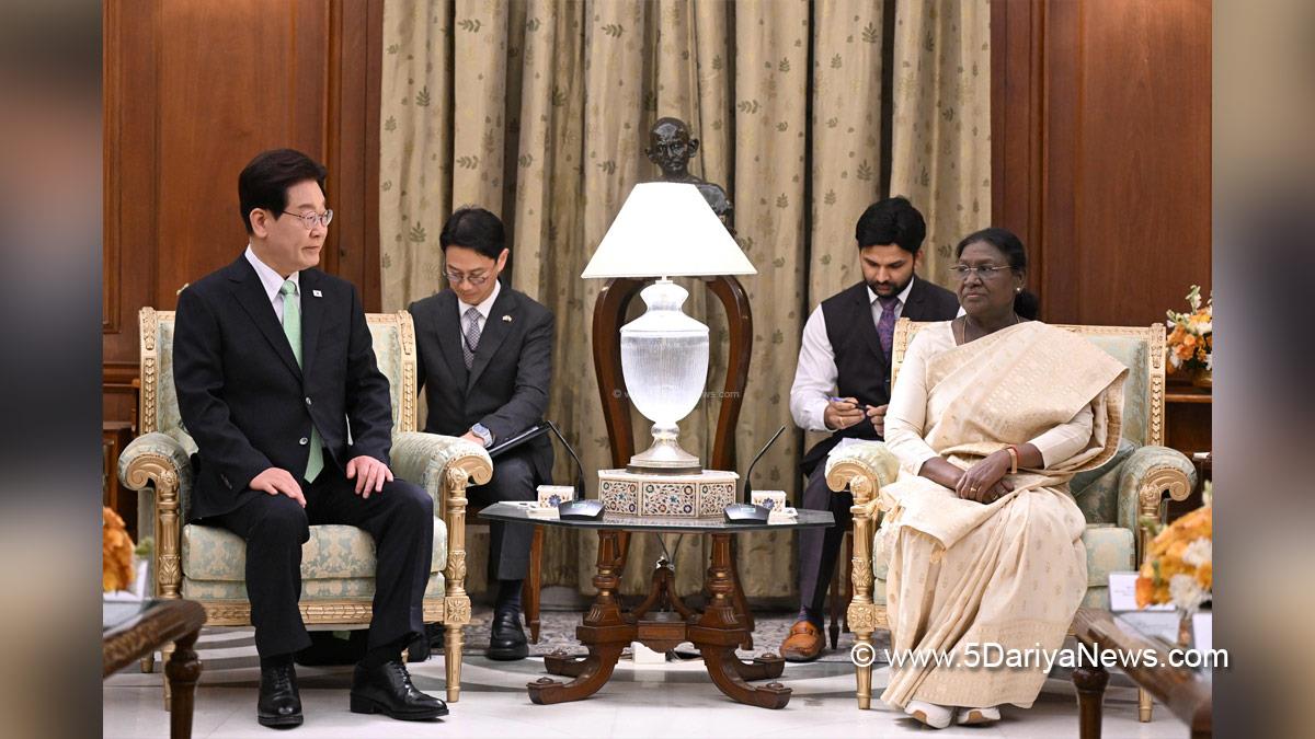 Droupadi Murmu, President of India, President, Indian President, Rashtrapati, Lee Jae Myung