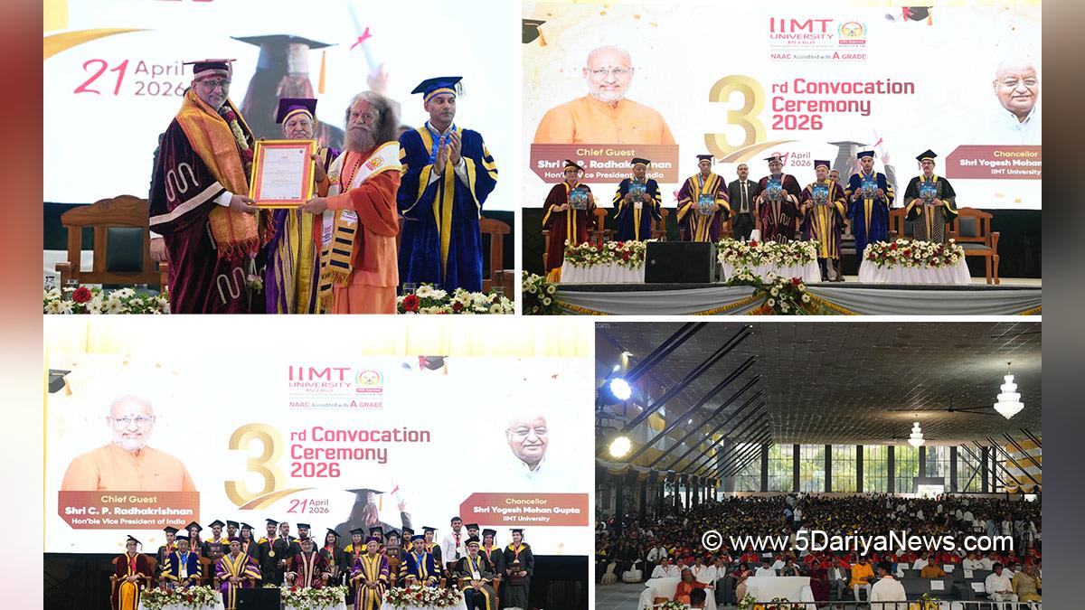 CP Radhakrishnan, Chandrapuram Ponnusami Radhakrishnan, Vice President of India, BJP, Bharatiya Janata Party, IIMT University, Meerut
