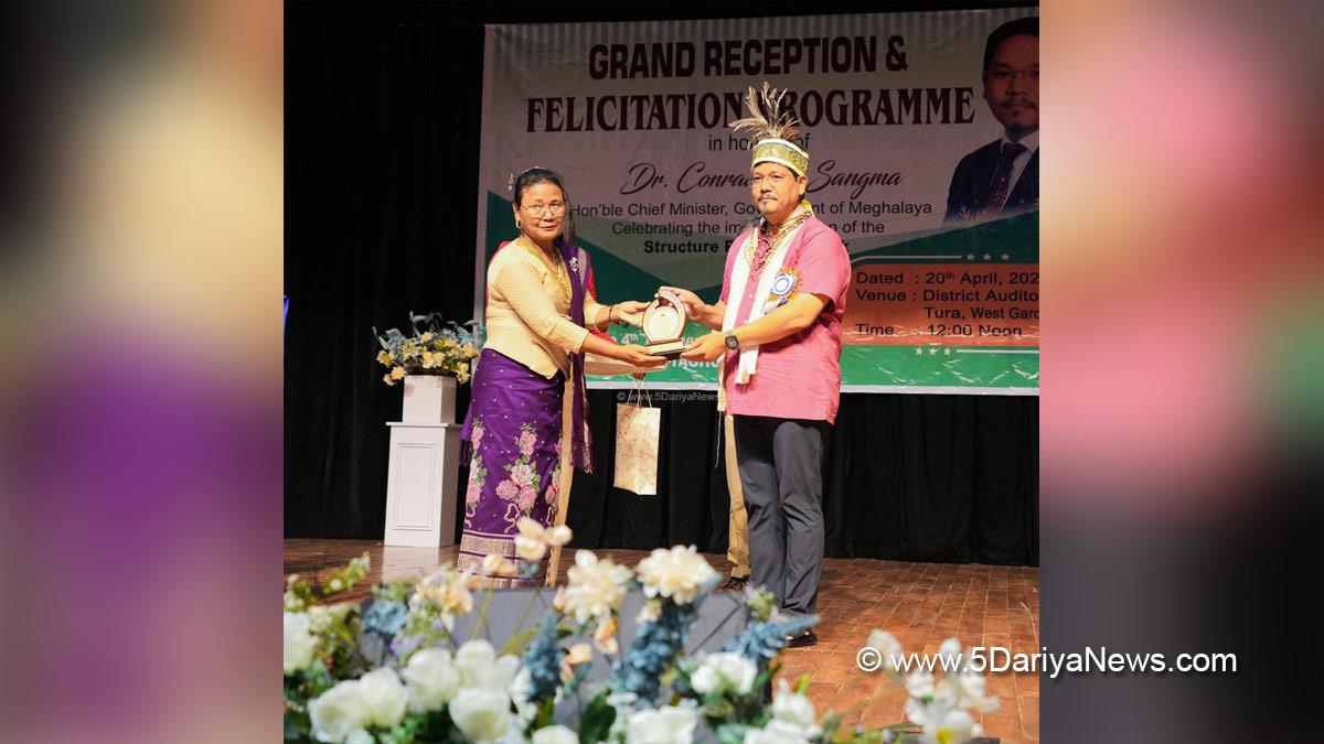 Conrad Kongkal Sangma, Conrad Sangma, Chief Minister of Meghalaya, Meghalaya, National Peoples Party