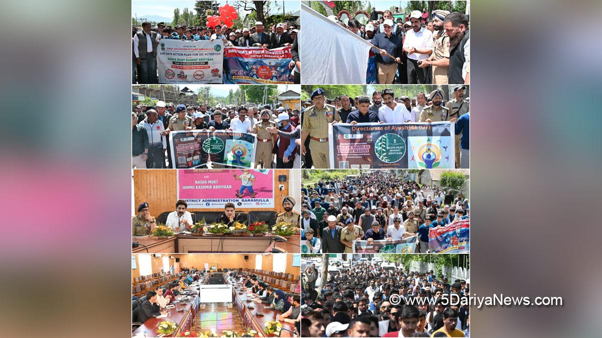 Sarmad Hafeez, Syeed Fakhrudin Hamid, Baramulla, DC Baramulla, Deputy Commissioner Baramulla, SF Hamid, Nasha Mukht Jammu and Kashmir, Nasha Mukht Jammu and Kashmir Campaign