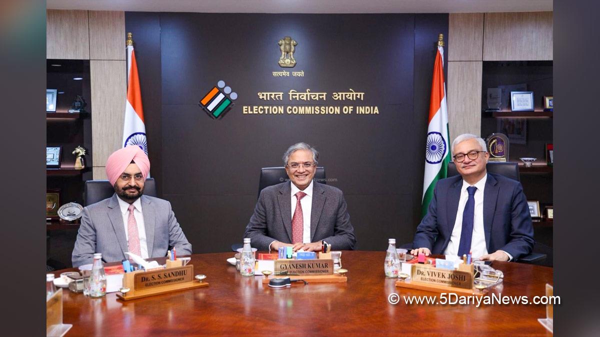Gyanesh Kumar, Election Commission of India, ECI, Election Commissioner of India, Dr Sukhbir Singh Sandhu, Dr Vivek Joshi