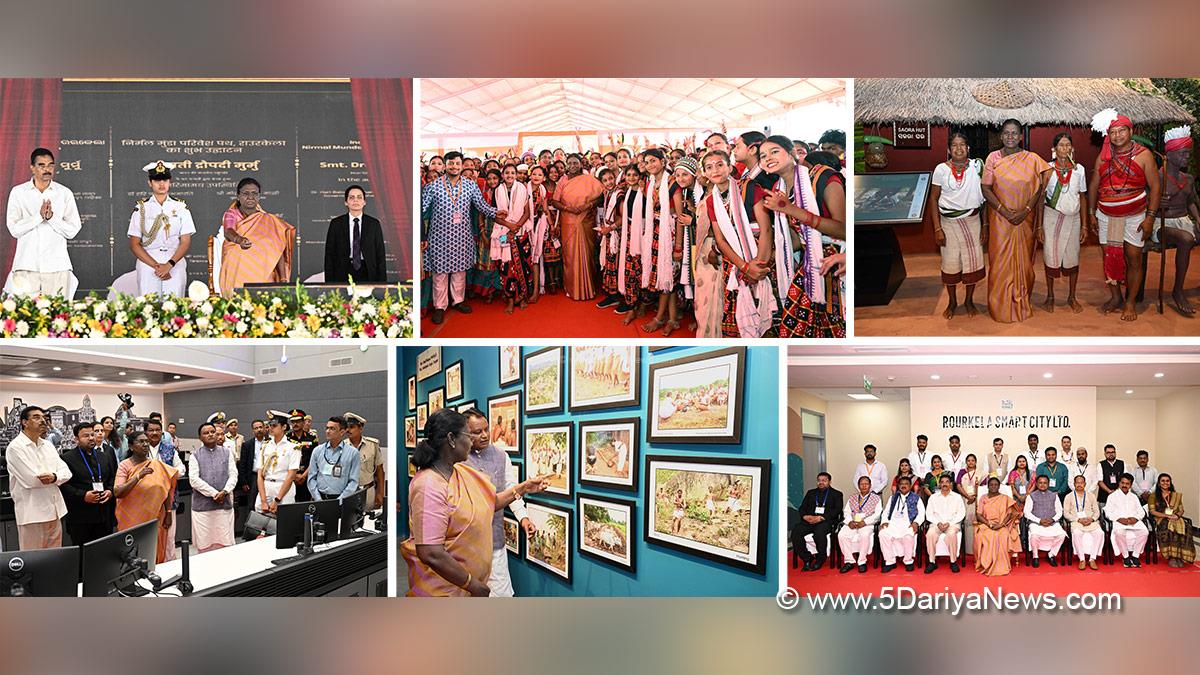 Droupadi Murmu, President of India, President, Indian President, Rashtrapati, Mohan Charan Majhi, Bharatiya Janata Party, BJP, Chief Minister of Odisha, Odisha, Rourkela