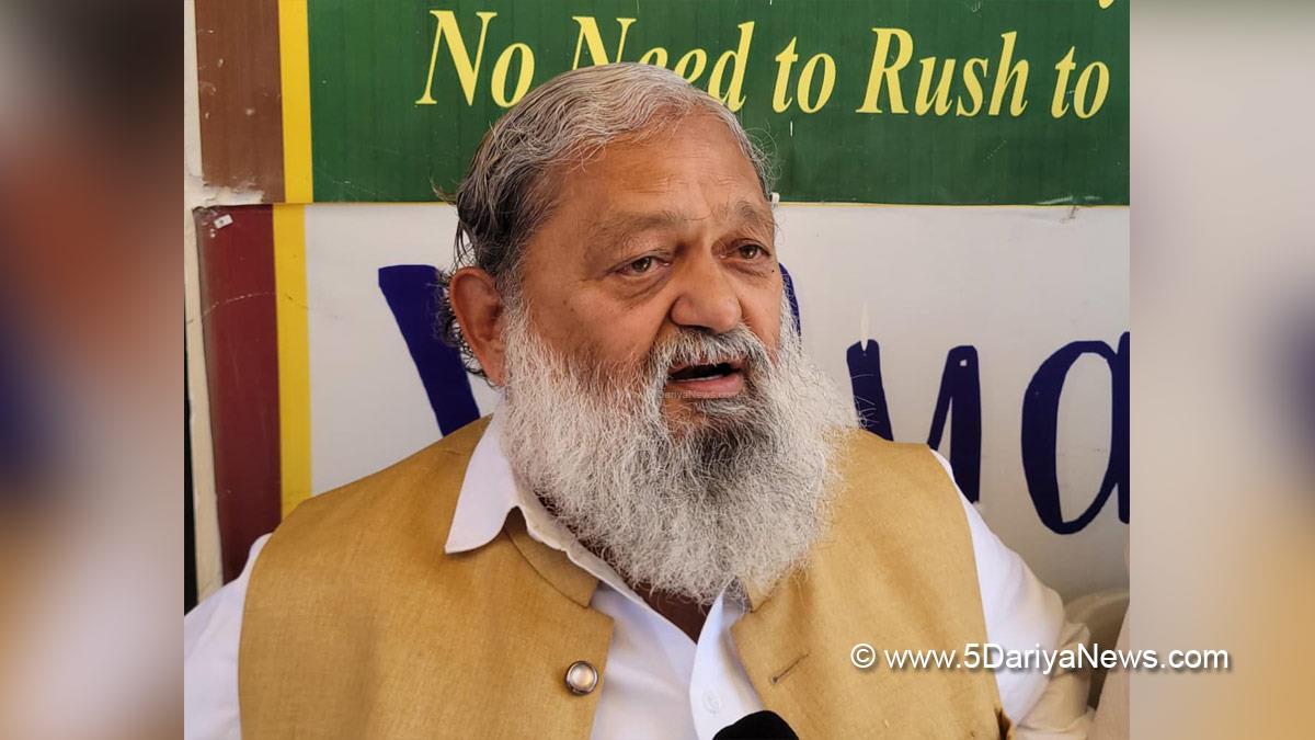 Anil Vij, Haryana, Ambala, Bharatiya Janata Party, BJP, BJP Haryana