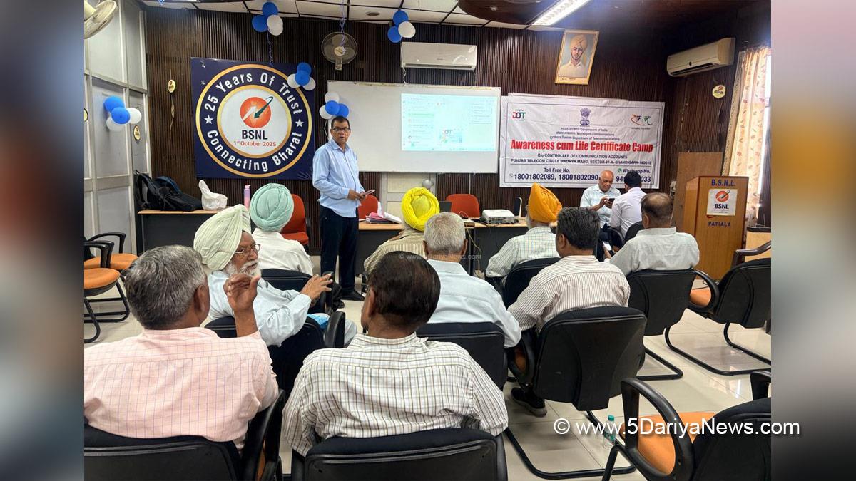 Vijendra N Tandon, Controller of Communication Accounts, CCA, CCA Punjab Circle, Patiala