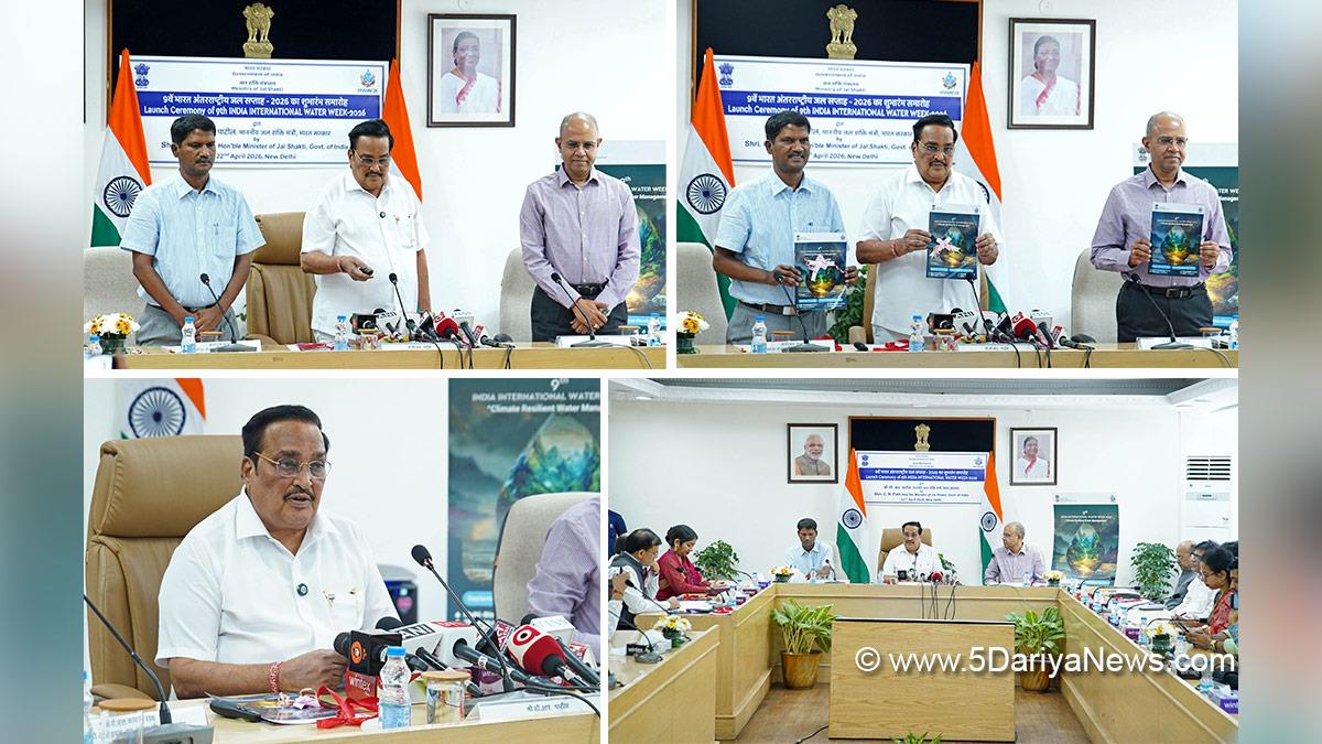 CR Paatil, Chandrakant Raghunath Paatil, Union Minister for Jal Shakti, BJP, Bharatiya Janata Party, India International Water Week 2026, IIWW 2026