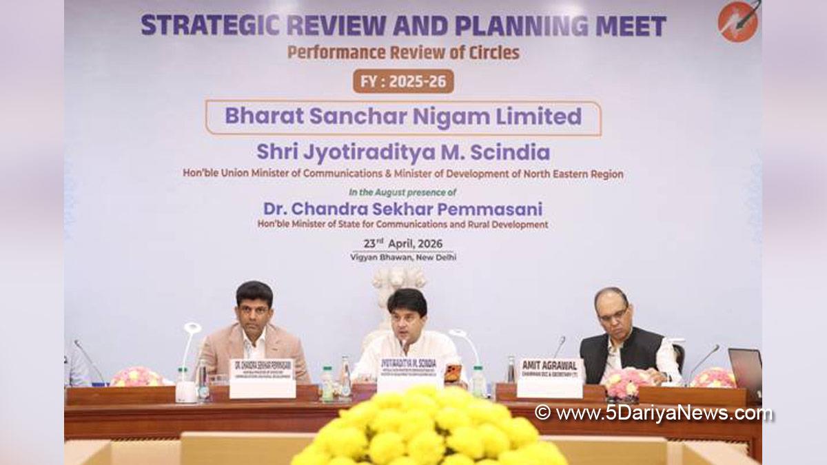 Jyotiraditya Scindia, Jyotiraditya Madhavrao Scindia, BJP, Bharatiya Janata Party, Dr Chandra Shekhar Pemmasani, Dr Pemmasani Chandra Sekhar, Chandra S Pemmasani, New Delhi