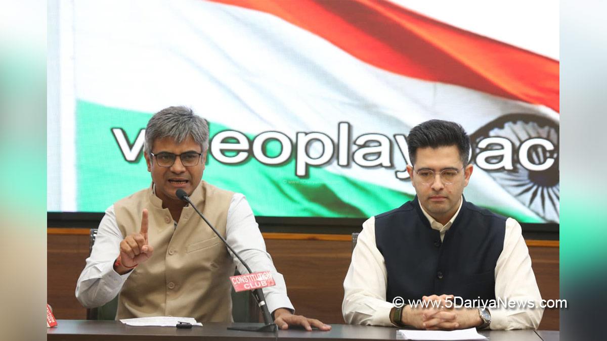 Raghav Chadha, Ashok Mittal, Sandeep Pathak, Swati Maliwal, Harbhajan Singh, AAP, Aam Aadmi Party, New Delhi