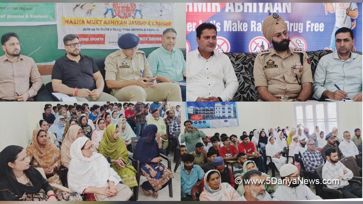 Abhishek Sharma, Rajouri, DC Rajouri, Deputy Commissioner Rajouri, Nasha Mukht JK Abhiyan