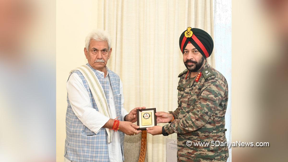 Manoj Sinha, Lieutenant Governor JK, Lt Gen Harpal Singh