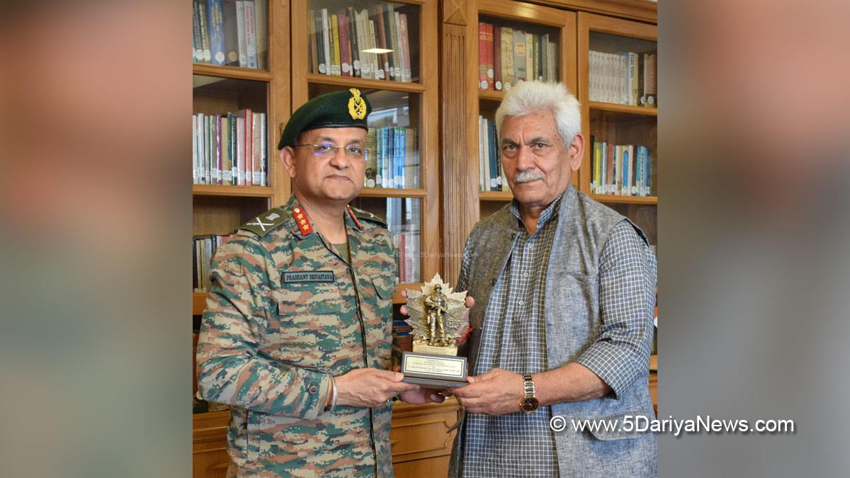 Manoj Sinha, Lieutenant General Prashant Srivastava, Srinagar