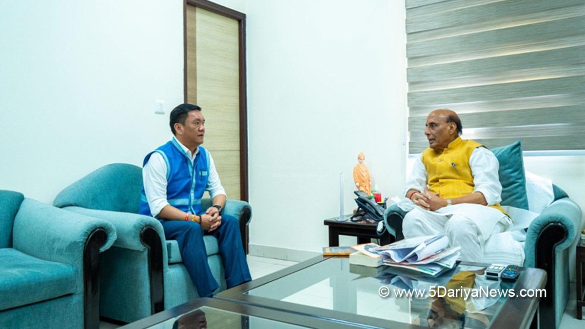 Pema Khandu, Itanagar, Arunachal Pradesh, Chief Minister of Arunachal Pradesh, Rajnath Singh, BJP, Bharatiya Janata Party