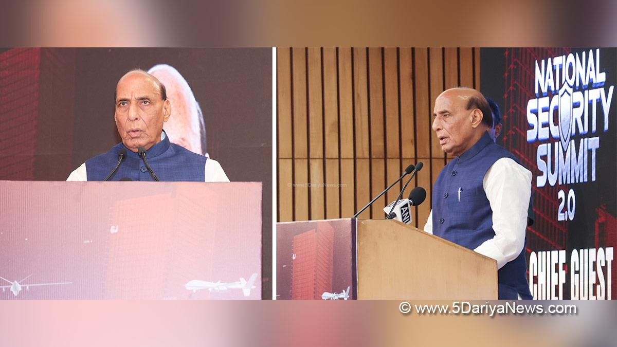Rajnath Singh, Union Defence Minister, Defence Minister of India, BJP, Bharatiya Janata Party, National Security Summit, New Delhi