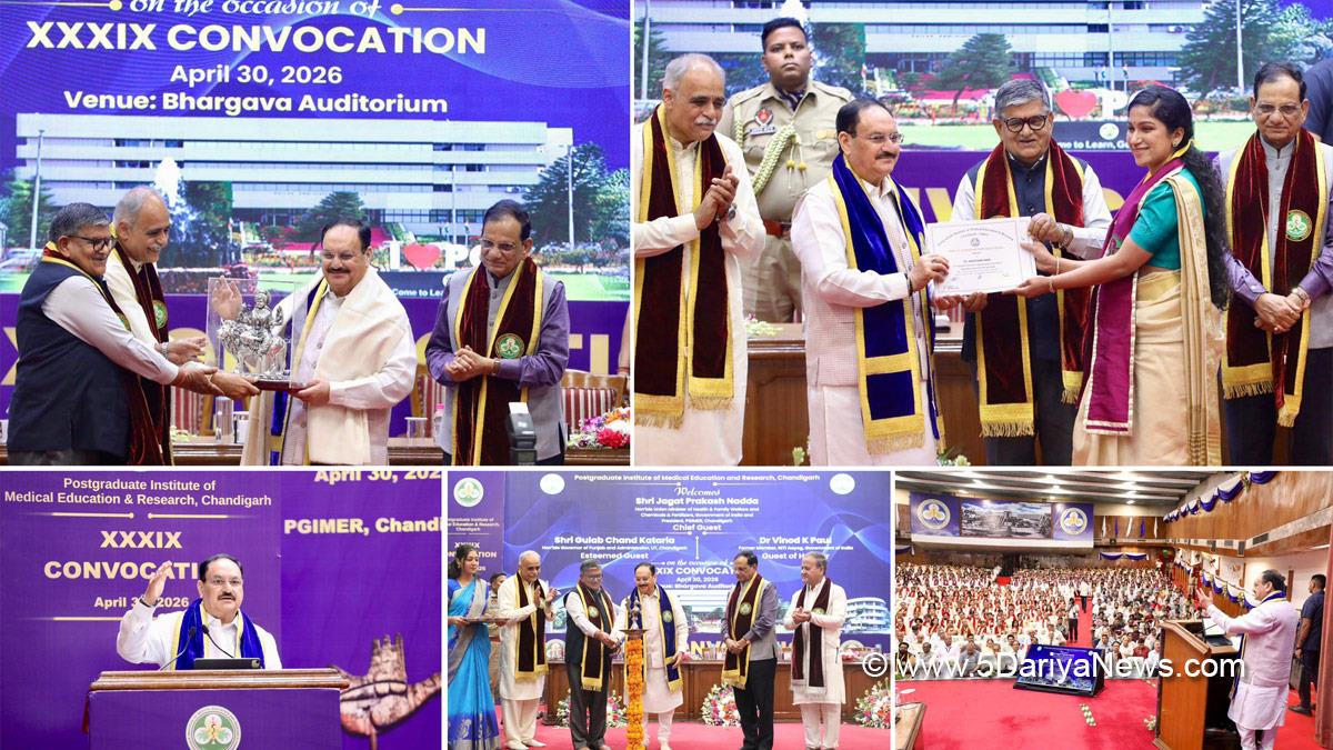 Jagat Prakash Nadda, JP Nadda, BJP, Bharatiya Janata Party, Gulab Chand Kataria, Postgraduate Institute of Medical Education and Research, PGIMER