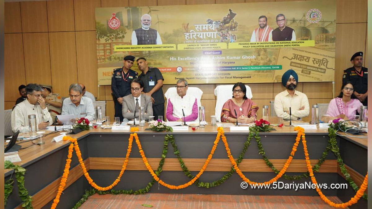 Prof Ashim Kumar Ghosh, Haryana, Haryana Governor
