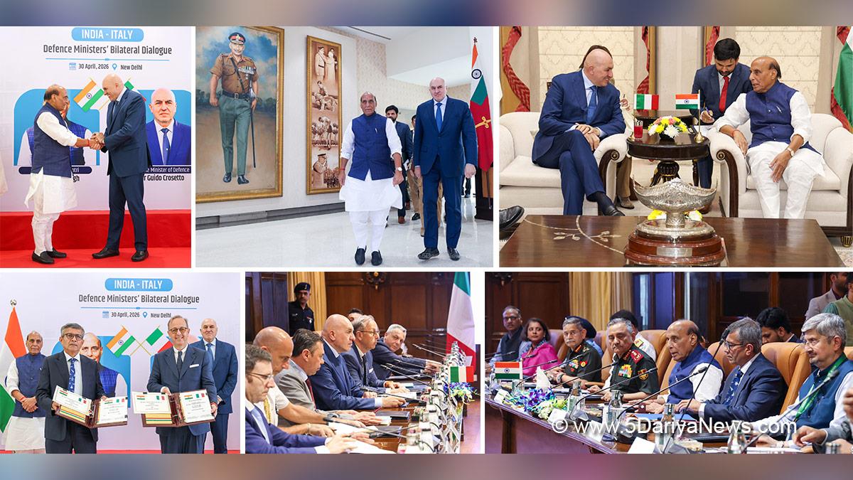 Rajnath Singh, Union Defence Minister, Defence Minister of India, BJP, Bharatiya Janata Party, Guido Crosetto, New Delhi