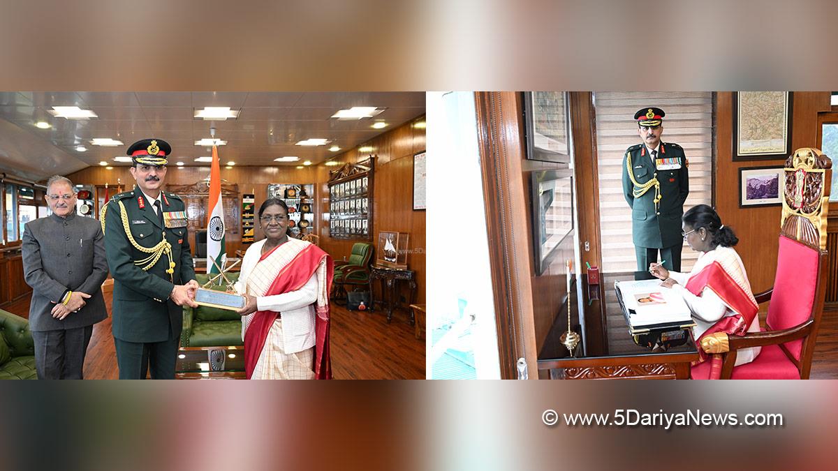 Droupadi Murmu, President of India, President, Indian President, Rashtrapati, Kavinder Gupta, Governor of Himachal Pradesh, Military, Indian Army, Lieutenant General Devendra Sharma, Shimla