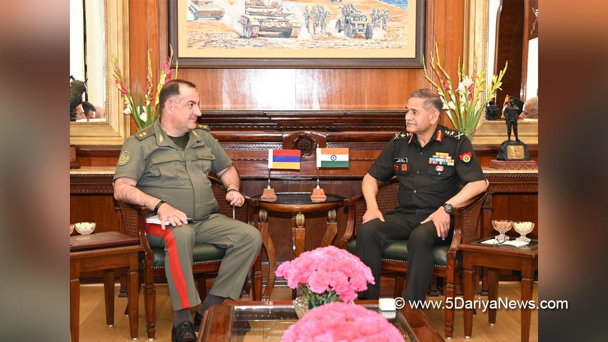Military, General Upendra Dwivedi, Indian Army, Chief of the Army Staff, General Edward Ashrayan, New Delhi