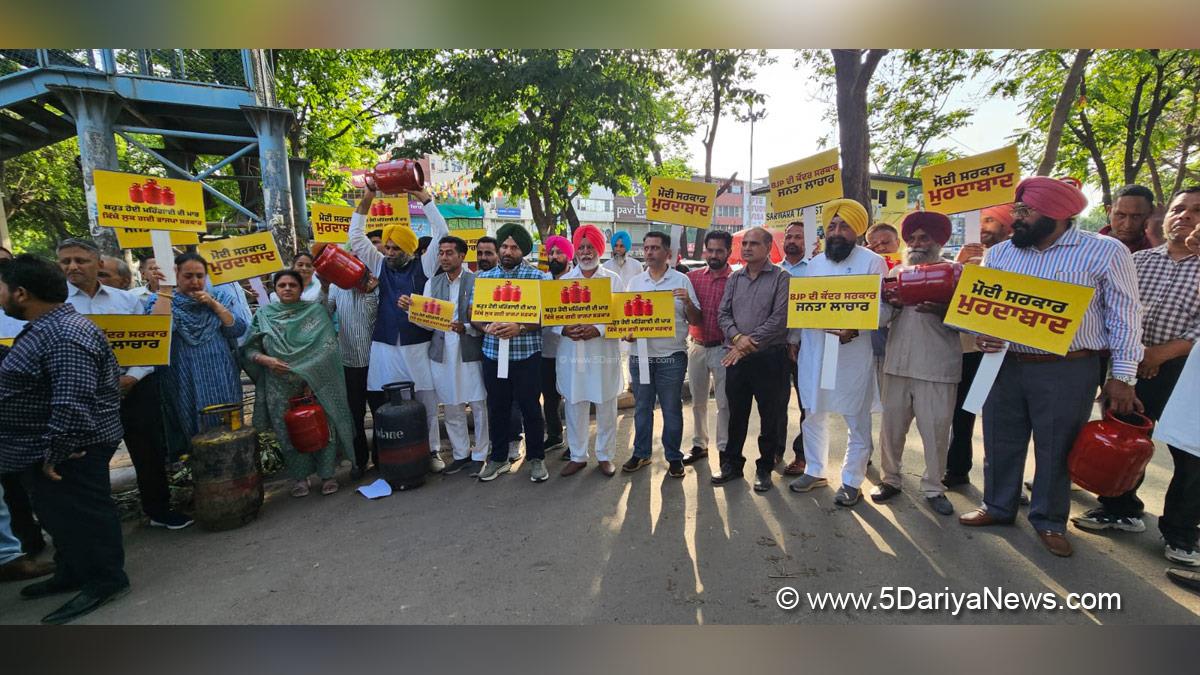 Protest, Dr Sunny Singh Ahluwalia, Prabhjot Kaur, AAP Punjab
