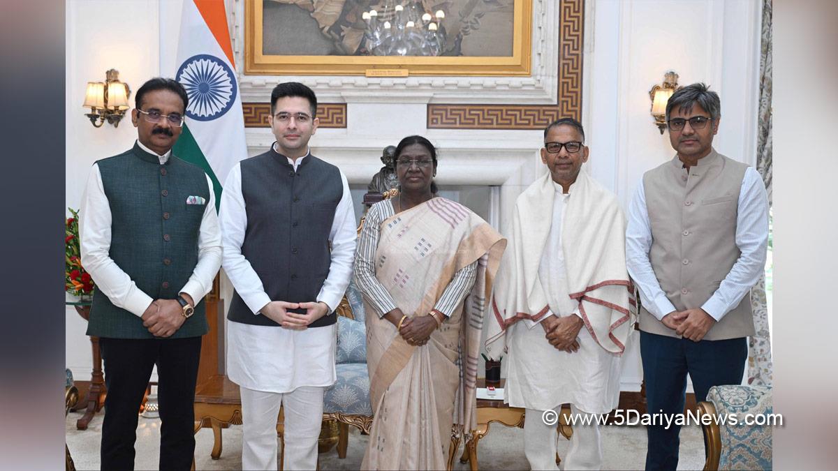 Droupadi Murmu, President of India, President, Indian President, Rashtrapati, Raghav Chadha, BJP, Bharatiya Janata Party, New Delhi