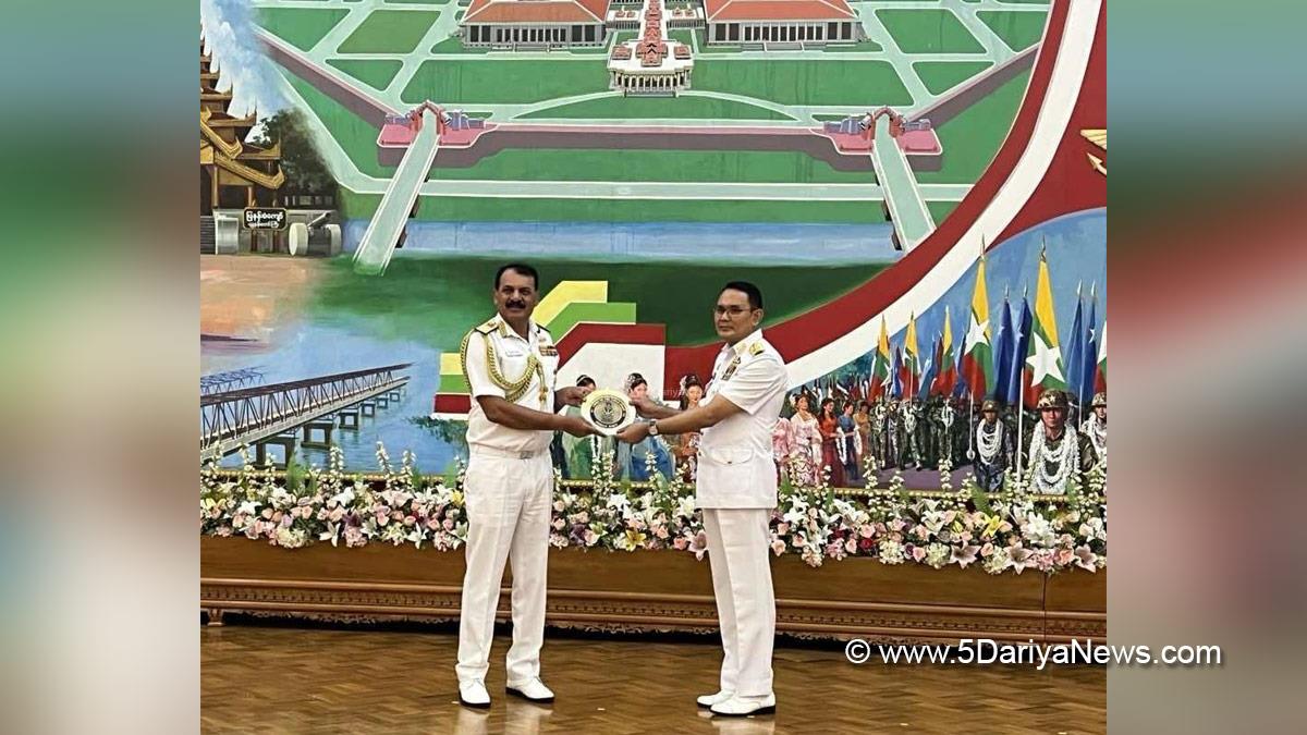 Military, Navy, Indian Navy, Indian Navy Chief, Admiral Dinesh K Tripathi, Chief of Naval Staff, CNS, Admiral Htein Win