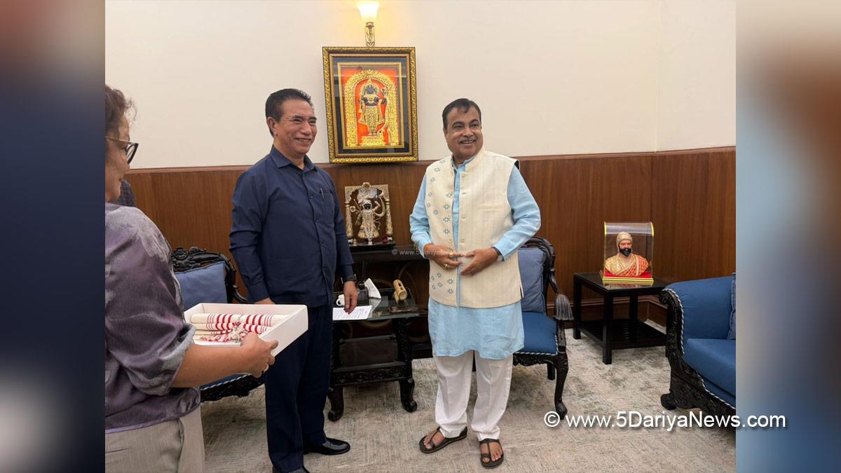 Nitin Gadkari, BJP, Bharatiya Janata Party, Lalduhoma, Chief Minister of Mizoram, Zoram Nationalist Party, Zoram Peoples Movement, New Delhi