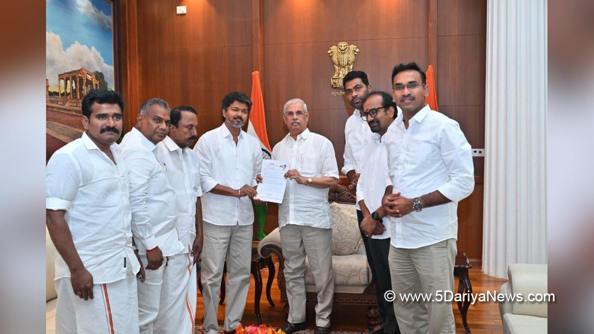 Vijay, Joseph Vijay, Tamilaga Vettri Kazhagam, TVK, Chennai, Rajendra Vishwanath Arlekar