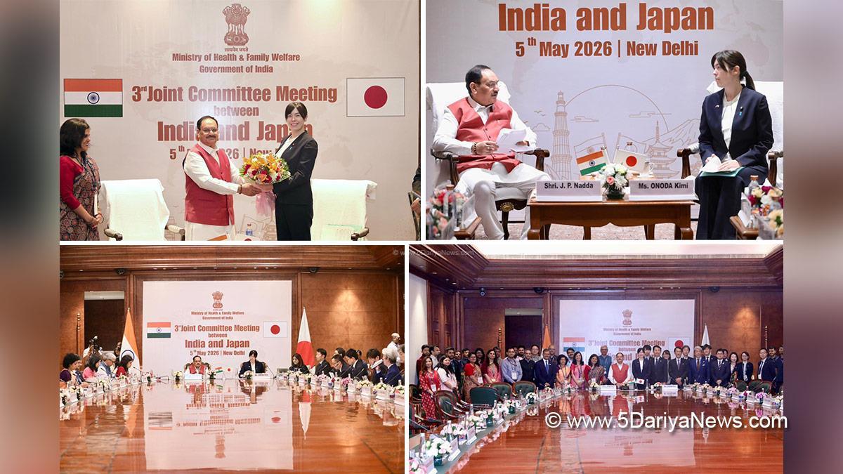 Jagat Prakash Nadda, JP Nadda, BJP, Bharatiya Janata Party, 3rd Joint Committee Meeting, Kimi Onoda, New Delhi