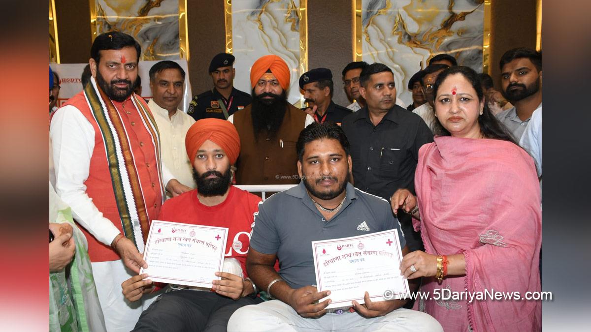 Nayab Singh Saini, Chief Minister of Haryana, BJP Haryana, Suman Saini, Blood Doantion Camp