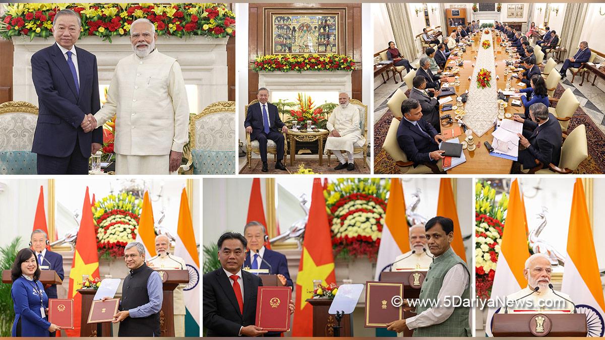 Narendra Modi, BJP, Bharatiya Janata Party, Prime Minister of India, Ashwini Vaishnaw, Nityanand Rai, To Lam, Vietnam President, New Delhi