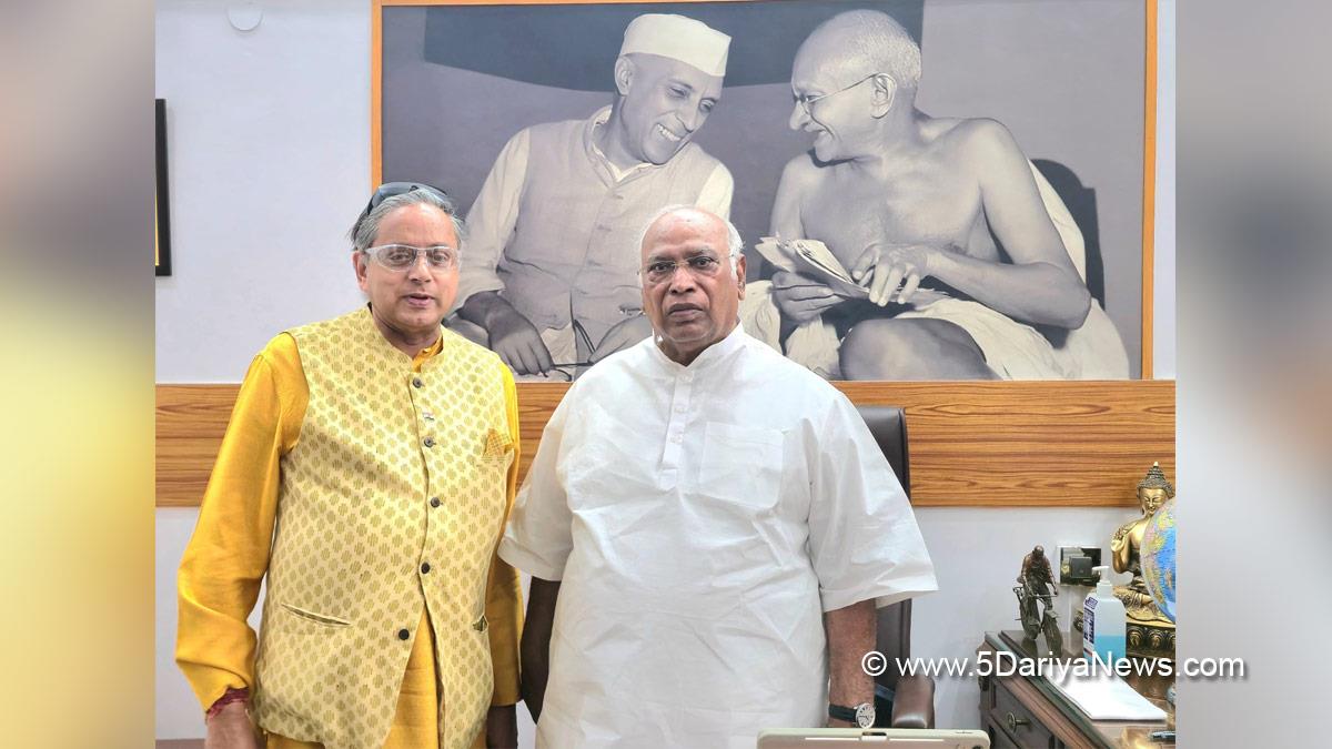 Mallikarjun Kharge, Indian National Congress, Congress, Shashi Tharoor, New Delhi