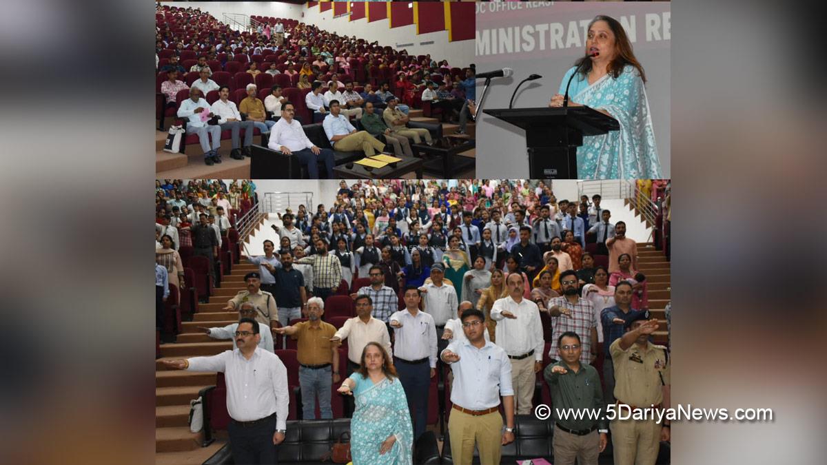 Kumar Abhishek, Reasi, Deputy Commissioner Reasi, Sheetal Nanda, Nasha Mukt Jammu Kashmir Abhiyan