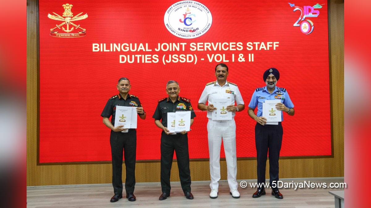 Military, Indian Army, General Anil Chauhan, Chief of Defence Staff, CDS, Admiral Dinesh K Tripathi, Air Chief Marshal AP Singh, General Upendra Dwivedi, New Delhi