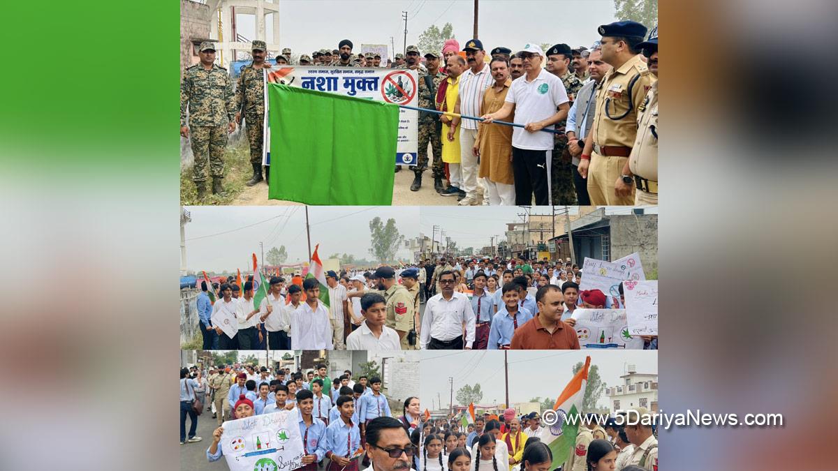 Rajesh Sharma, Kathua, DC Kathua, Deputy Commissioner Kathua, Nasha Mukt Jammu and Kashmir Abhiyan, NMJKA