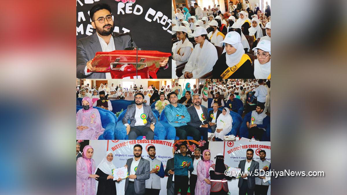 Akshay Labroo, Srinagar, Deputy Commissioner Srinagar, World Red Cross Day, World Red Cross Day 2026, District Red Cross Committee Srinagar, GGHSS Nawa Kadal