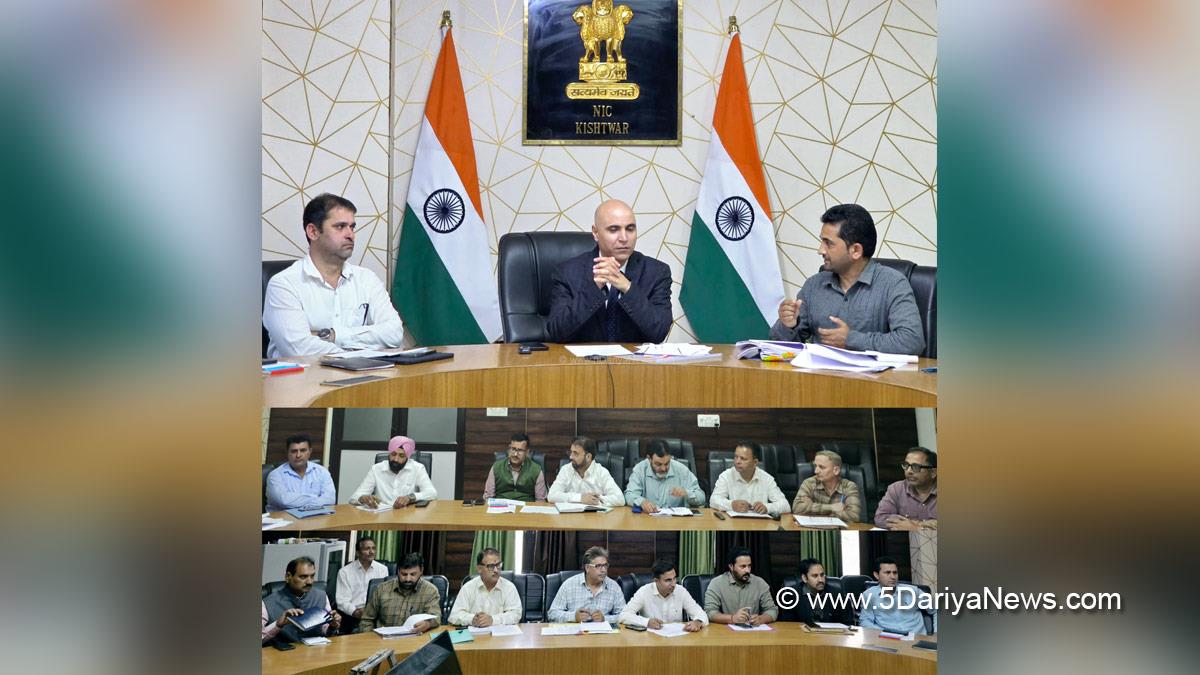 Pankaj Kumar Sharma, Kishtwar, DC Kishtwar, Deputy Commissioner Kishtwar, District Level Committee, DLC