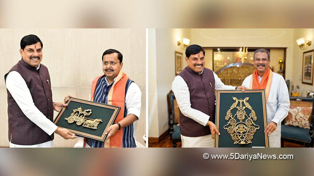 Mohan Yadav, Dr Mohan Yadav, BJP Madhya Pradesh, Chief Minister of Madhya Pradesh, Nitin Nabin, Dharmendra Pradhan, New Delhi