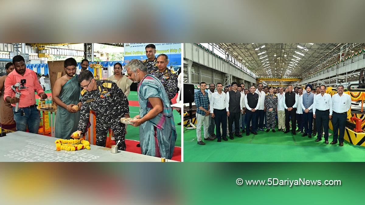 Military, Indian Navy, VAdm Sanjay Sadhu, Fleet Support Ships, FSS, Hindustan Shipyard Limited, HSL, Visakhapatnam